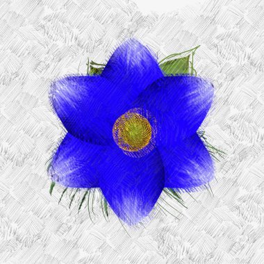 Eskipli arka planda dağınık grungy çiçek