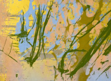 Arkaplanda soyut renkli lekeler