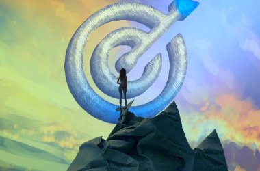 işadamı gökyüzünde