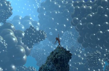 Denizde suyun altında