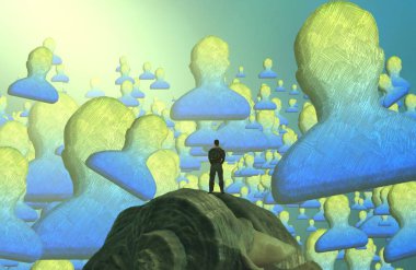 Parktaki yeşil ağaç