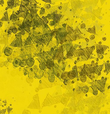 Sarı yapraklı soyut arkaplan