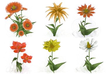 Çiçeklerle kusursuz desen