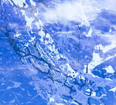 Metin için yeri olan boya lekeleriyle soyut arkaplan