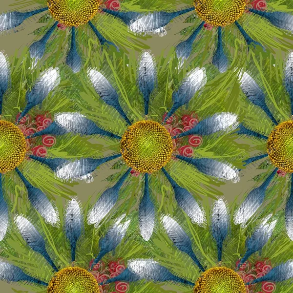 Fond Texture Fleur Colorée — Photo