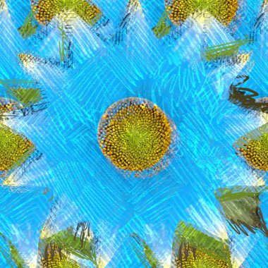 Arka planda çiçekler olan kusursuz desen