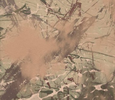 metin için alan ile arka planda soyut renkli lekeler