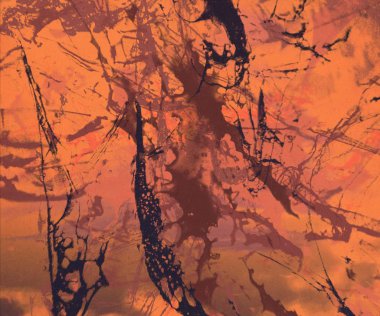 Arkaplanda soyut renkli lekeler  