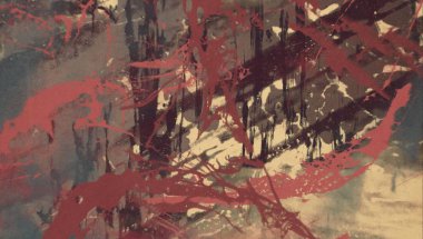 Arkaplanda soyut renkli lekeler  