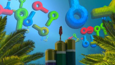 Soyut sanat dokusu. Renkli doku. Modern sanat eserleri. Renkli görüntü. Modern sanat. Çağdaş sanat.