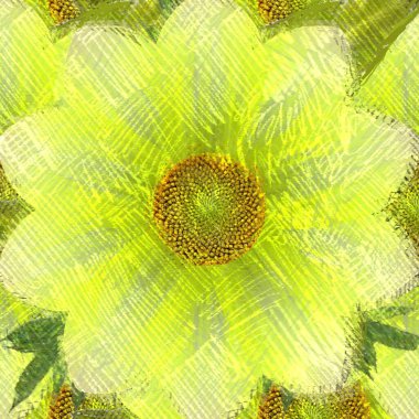 Dağınık tarzda çiçek çizim, grungy arka plan.