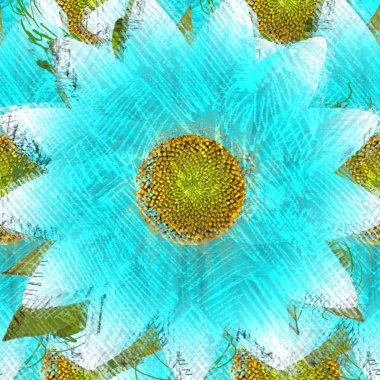 Arka planda çiçekler olan kusursuz desen