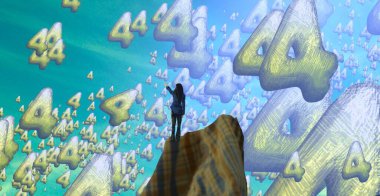 metin için alanı olan soyut kavramsal yaratıcı arkaplan 