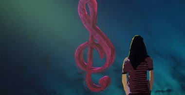 soyut müzik yaratıcı arka plan