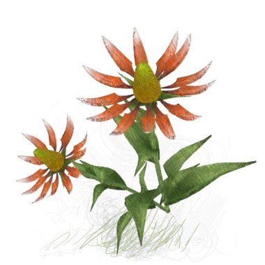 beyaz zemin üzerine suluboya çiçek