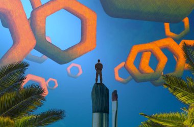 metin için alanı olan soyut kavramsal yaratıcı arkaplan 