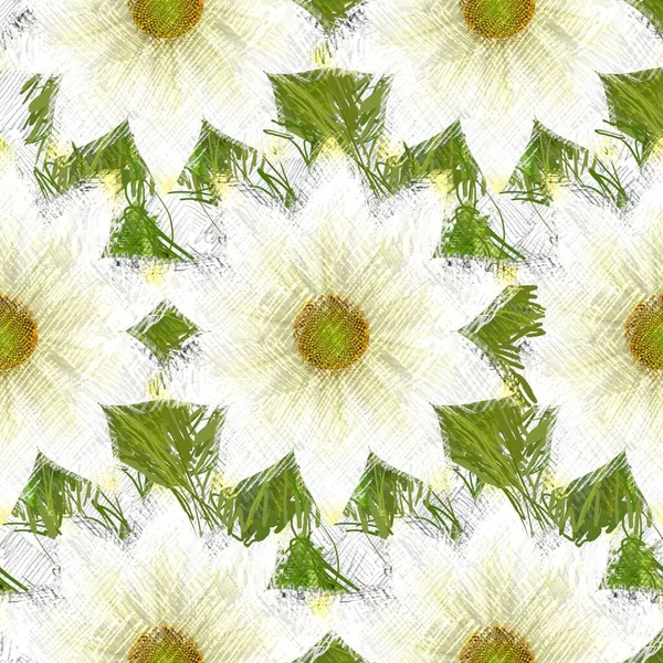 Seamless Pattern Flowers Background — Stock Photo, Image