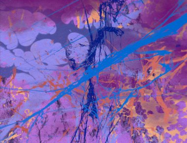 Boya lekeleriyle soyut arkaplan     