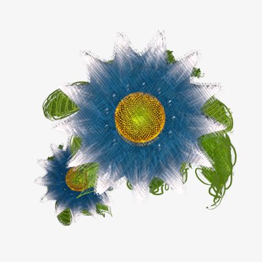 Arka planda çiçekler olan kusursuz desen