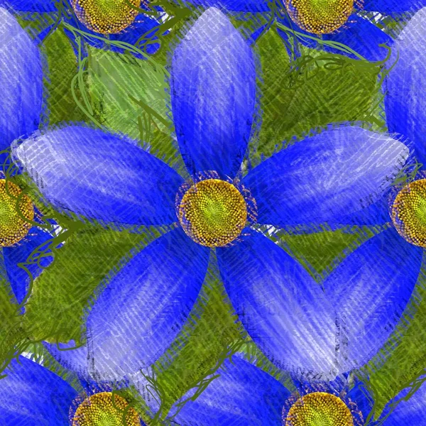 Arka planda çiçekler olan kusursuz desen