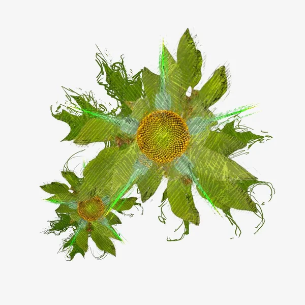 Eskipli arka planda dağınık grungy çiçekler