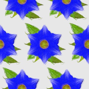 Dağınık tarzda çiçek çizim, grungy arka plan.