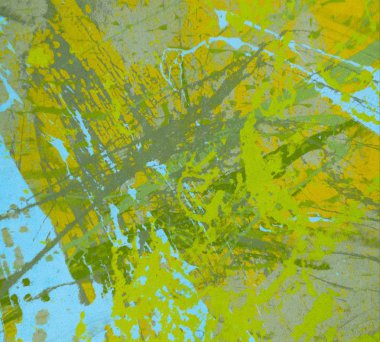 Metin için yeri olan boya lekeleriyle soyut arkaplan