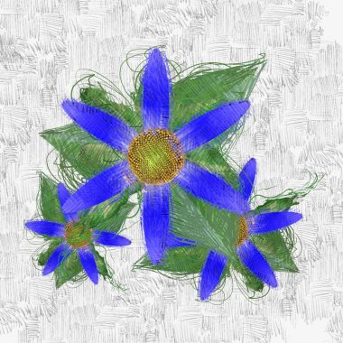 Renkli çiçek doku arka plan 