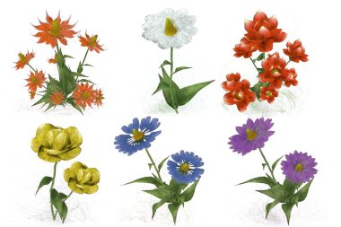 Çiçekli çiçek deseni