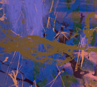 Metin için yeri olan boya lekeleriyle soyut arkaplan