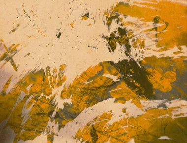 Metin için yeri olan boya lekeleriyle soyut arkaplan