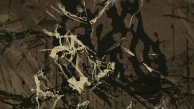 Metin için yeri olan boya lekeleriyle soyut arkaplan   