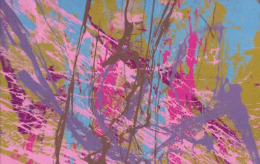 Metin için yeri olan boya lekeleriyle soyut arkaplan