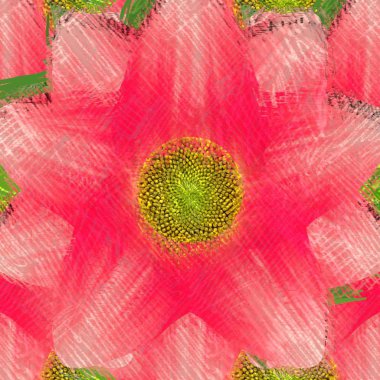 Dağınık tarzda çiçek çizim, grungy arka plan.