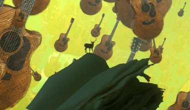 soyut müzik yaratıcı arka plan