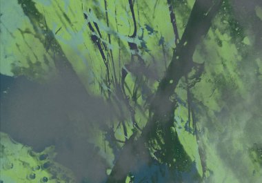 Arkaplanda soyut renkli lekeler          