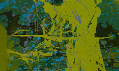 metin için alan ile arka planda soyut renkli lekeler