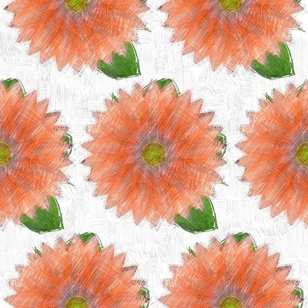 Seamless Pattern Flowers Background — Stock Photo, Image