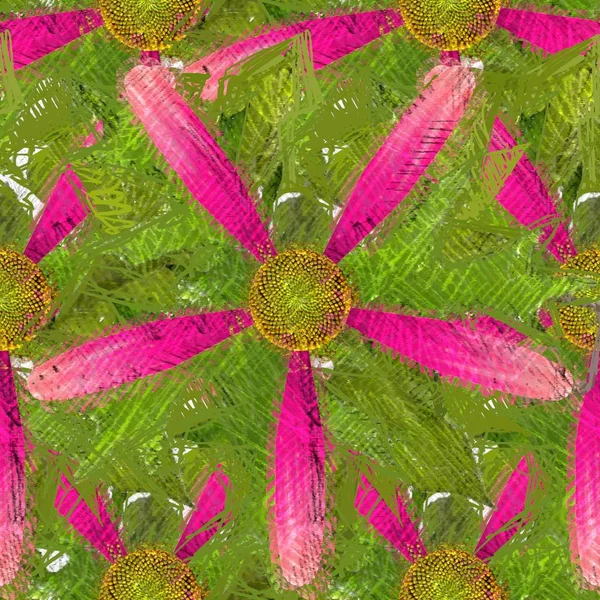 Kolorowe Kwiaty Ogrodzie — Zdjęcie stockowe