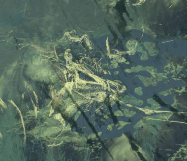 metin için alan ile arka planda soyut renkli lekeler