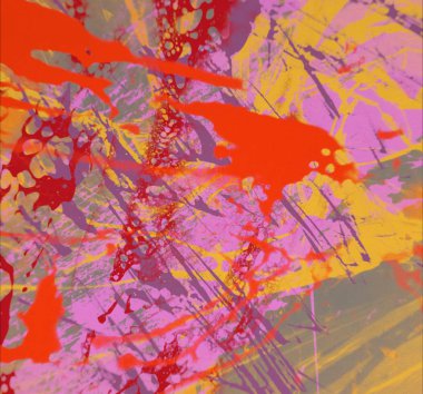 Metin için yeri olan boya lekeleriyle soyut arkaplan