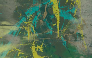 metin için alan ile arka planda soyut renkli lekeler