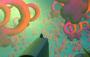 metin için alanı olan soyut kavramsal yaratıcı arkaplan 