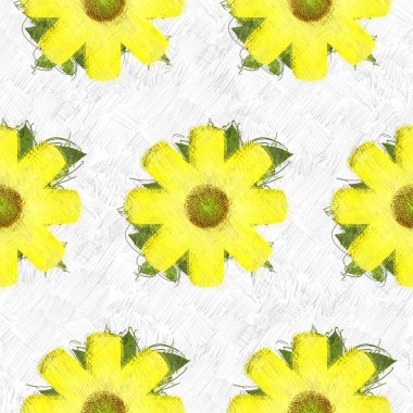 Arka planda çiçekler olan kusursuz desen