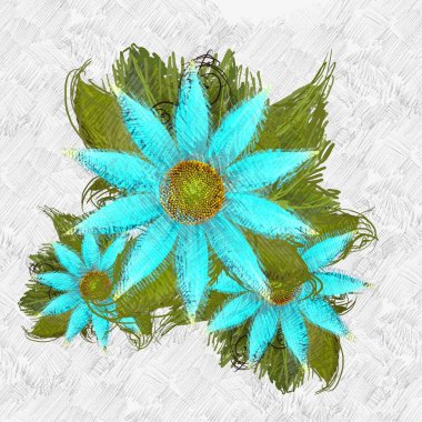 Renkli çiçek doku arka plan 