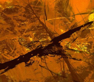 Metin için yeri olan boya lekeleriyle soyut arkaplan