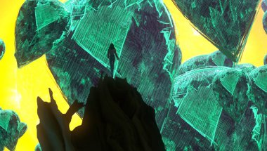 metin için alanı olan soyut kavramsal yaratıcı arkaplan 