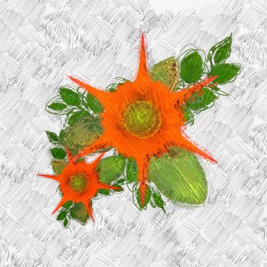 Renkli çiçek doku arka plan 