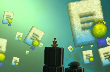 Soyut renkli arka plan, hayal gücü kavramı insan silueti.