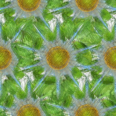 Dağınık tarzda çiçek çizim, grungy arka plan.